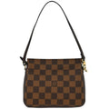 Louis Vuitton Trousse Make Up Bag Damier Canvas Brown Canvas Handbag (Authentic  )