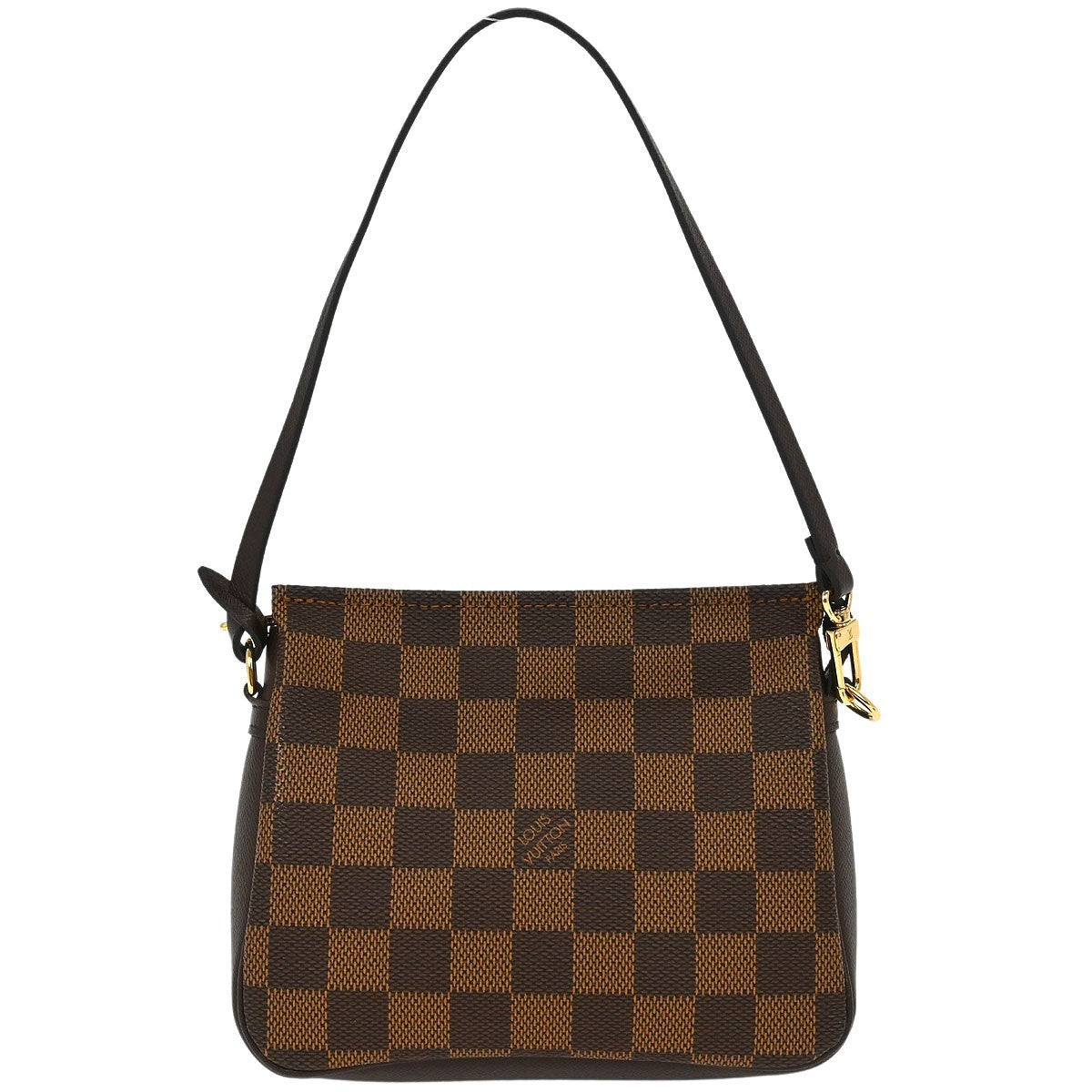 Louis Vuitton Trousse Make Up Bag Damier Canvas Brown Canvas Handbag (Authentic  )