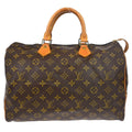 Louis Vuitton Speedy Handbag Monogram Canvas Brown Canvas Handbag ( )