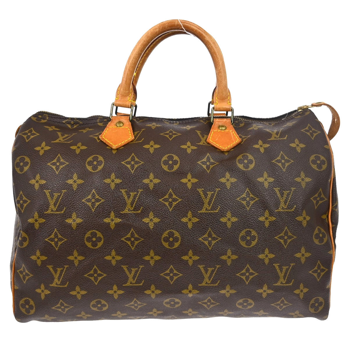 Louis Vuitton Speedy Handbag Monogram Canvas Brown Canvas Handbag ( )