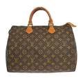 Louis Vuitton Speedy Handbag Monogram Canvas Brown Canvas Handbag ( )