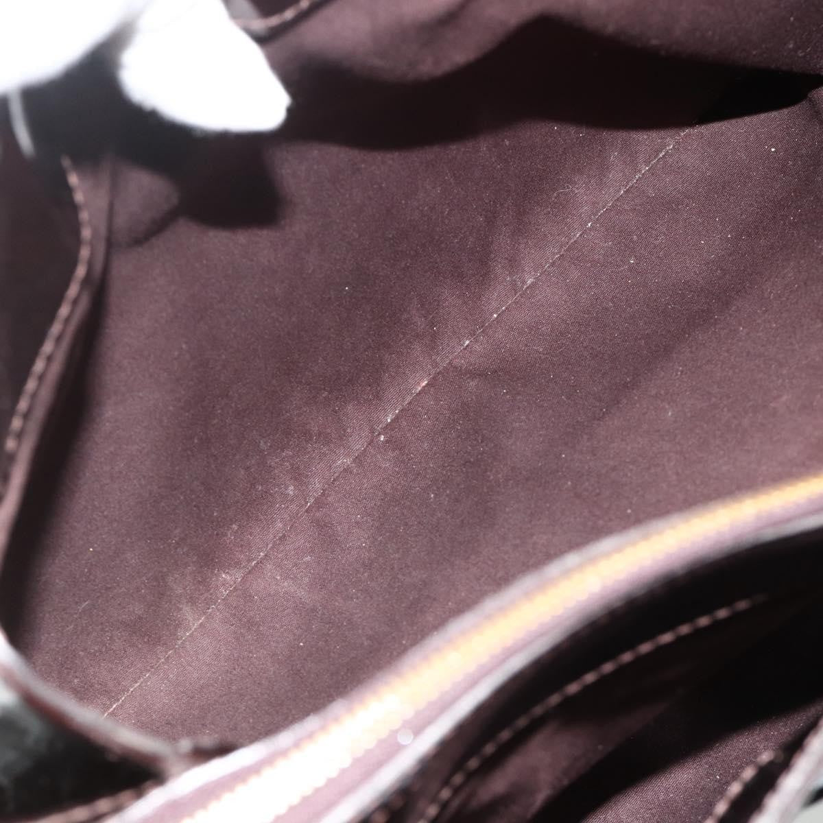 Louis Vuitton Melrose Avenue Handbag Monogram Vernis Burgundy Patent_Leather Handbag ( )