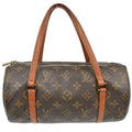 Louis Vuitton Papillon Handbag Monogram Canvas Brown Canvas Handbag ( )