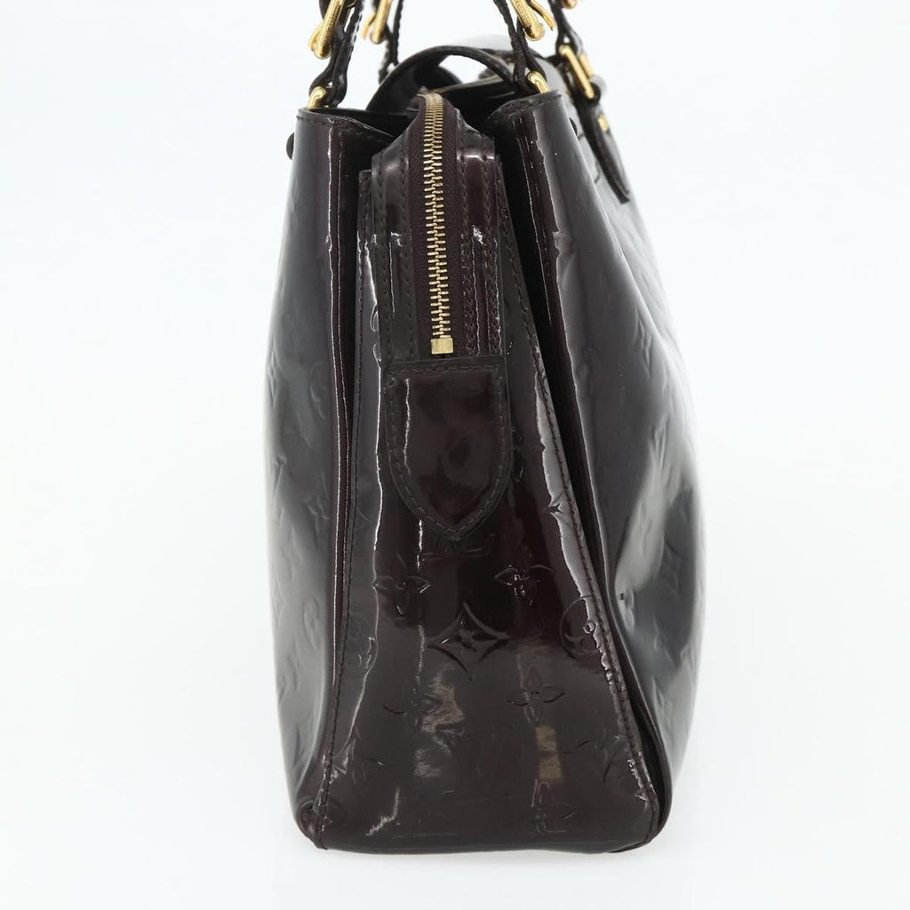 Louis Vuitton Melrose Avenue Handbag Monogram Vernis Burgundy Patent_Leather Handbag ( )