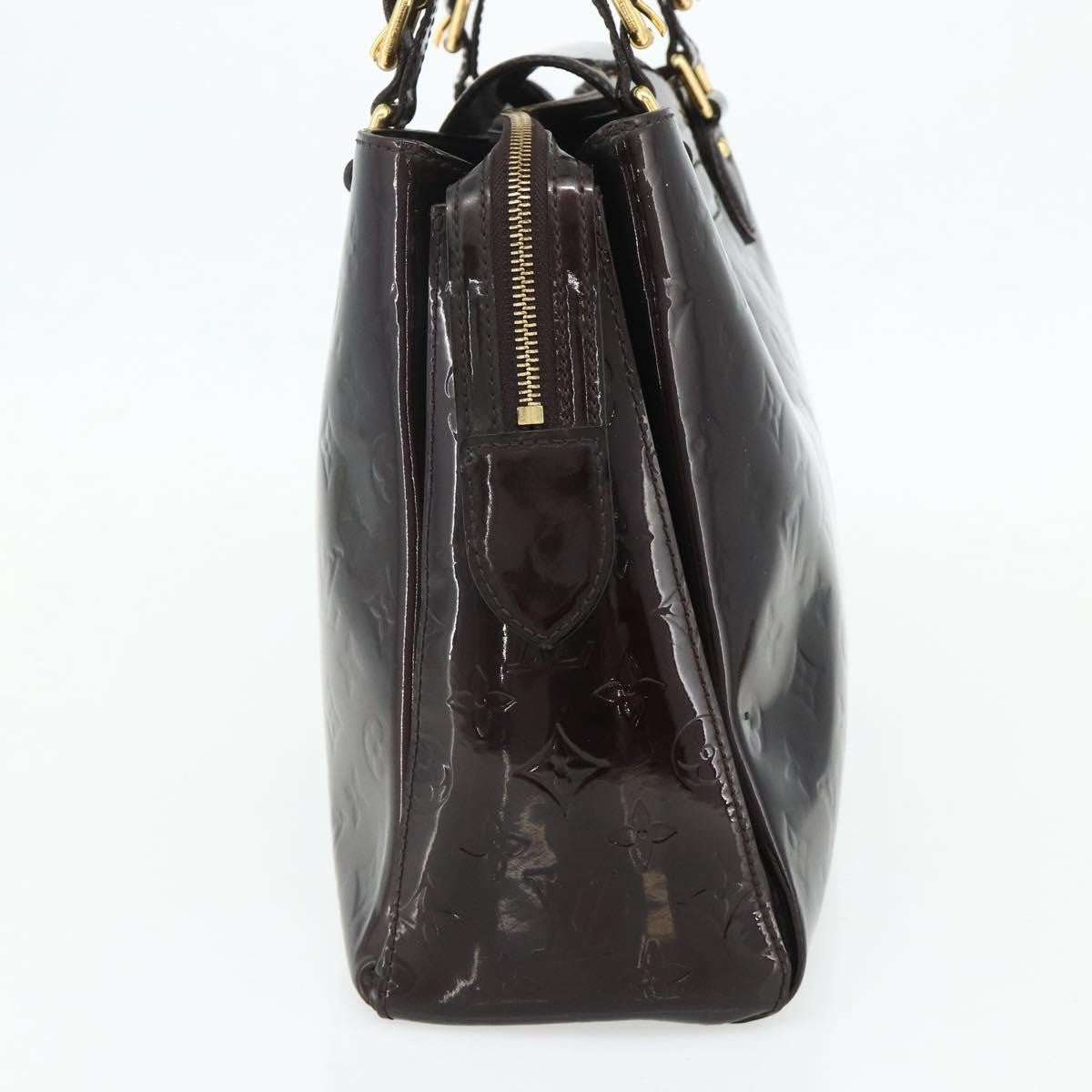 Louis Vuitton Melrose Avenue Handbag Monogram Vernis Burgundy Patent_Leather Handbag ( )