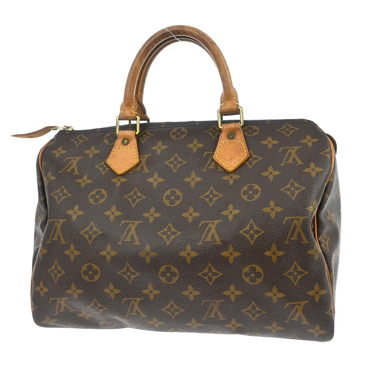 Louis Vuitton Speedy Handbag Monogram Canvas Brown Canvas Handbag ( )