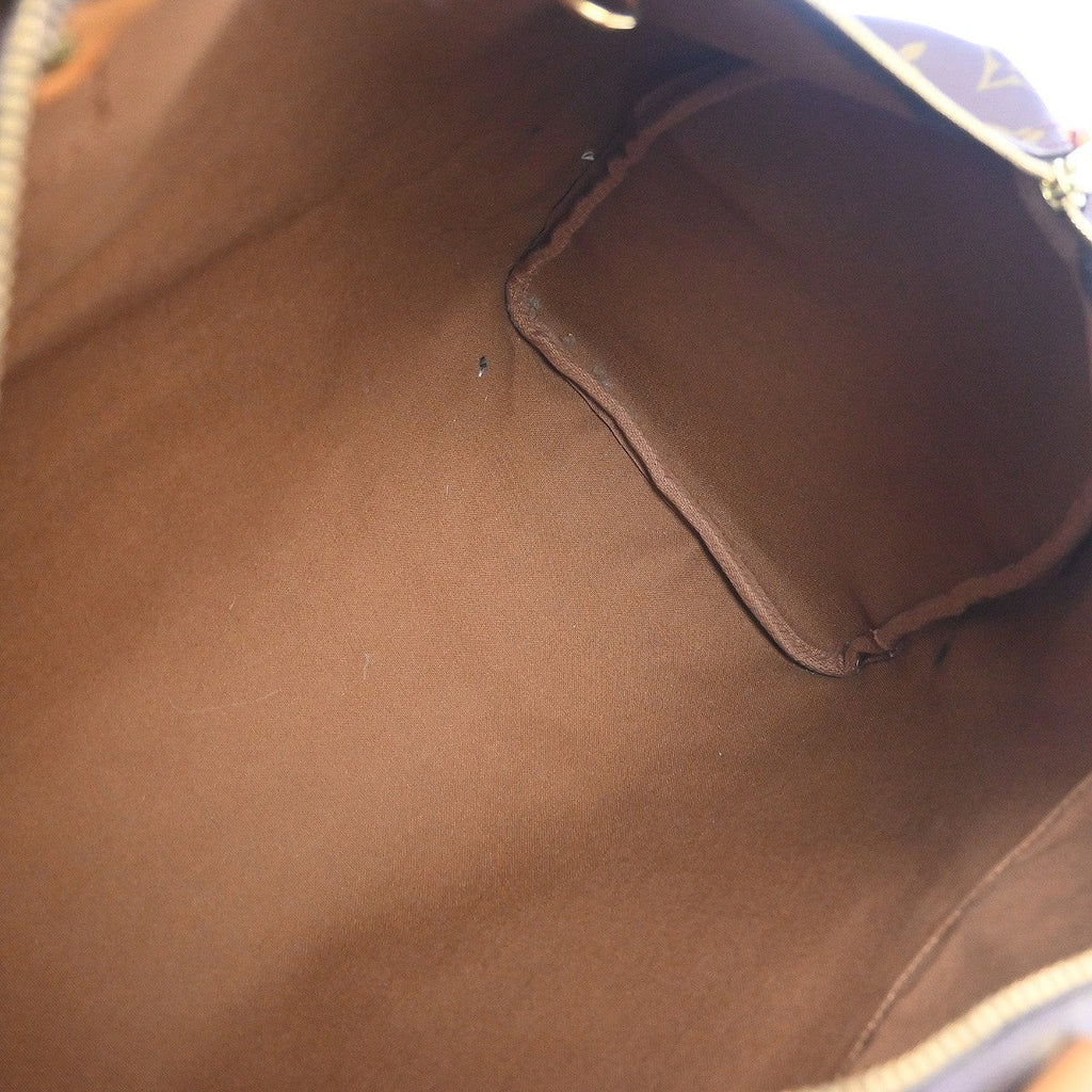 Louis Vuitton Speedy Handbag Monogram Canvas Brown Canvas Handbag ( )