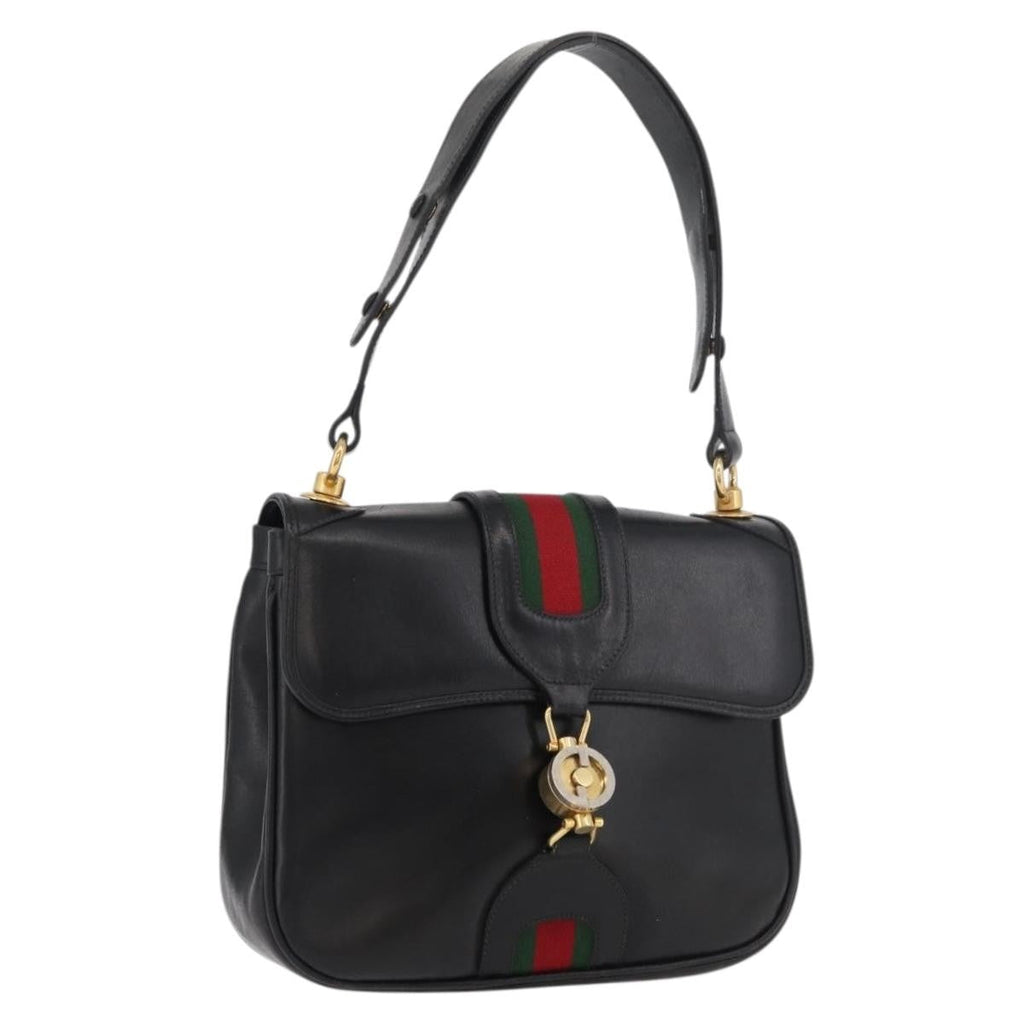 Gucci Sherry Line Shoulder Bag Leather Multicolour Leather Handbag ( )