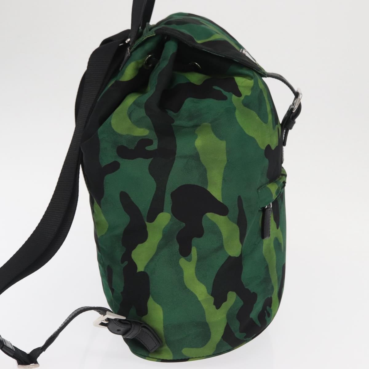 Prada Camouflage Backpack Tessuto Green Nylon Backpack Bag (Authentic  )