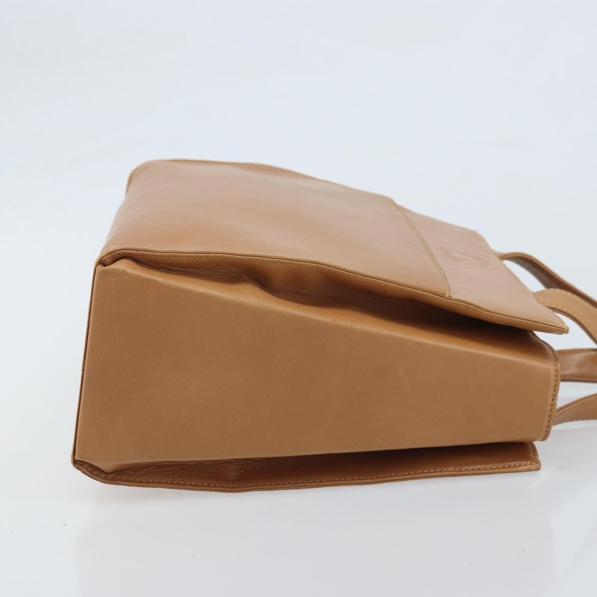 Loewe Anagram Handbag Leather Brown Leather Handbag ( )