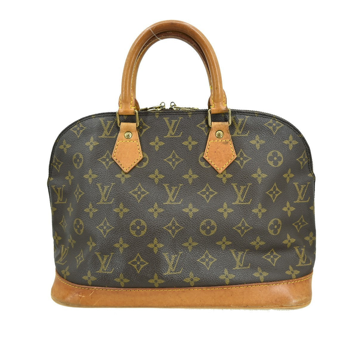 Louis Vuitton Alma Handbag Monogram Canvas Brown Canvas Handbag ( )
