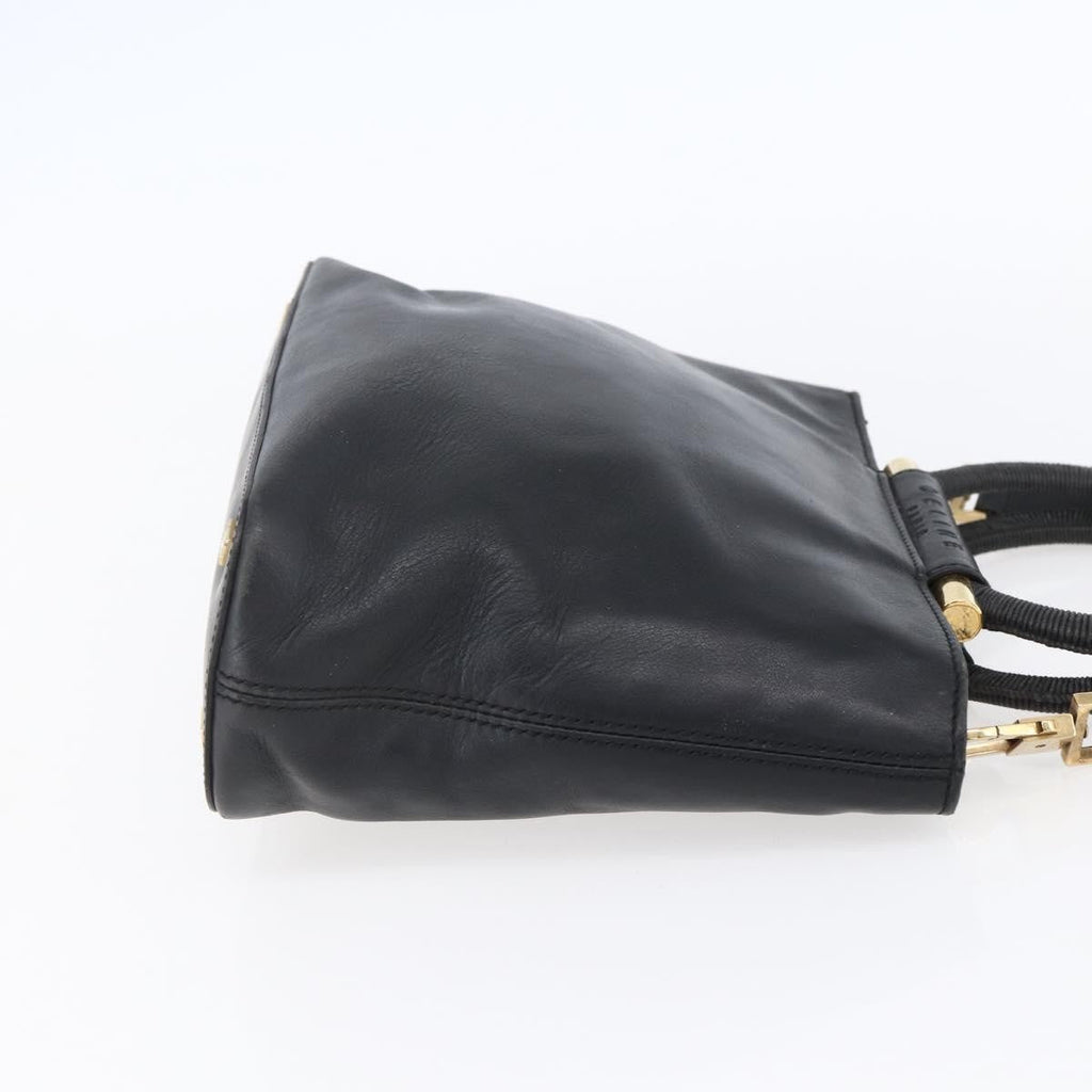 Celine Handbag Leather Black Leather Handbag (Authentic  )