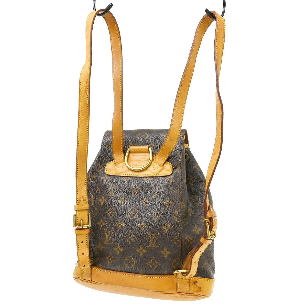 Louis Vuitton Vintage Montsouris Backpack Monogram Canvas Brown Canvas Backpack Bag ( )