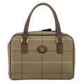Burberry Nova Check Handbag Nova Check Canvas Brown Canvas Handbag (Authentic  )
