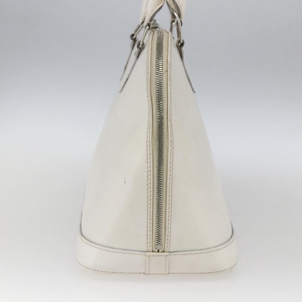 Louis Vuitton Alma Handbag Epi Leather White Leather Handbag (Authentic  )