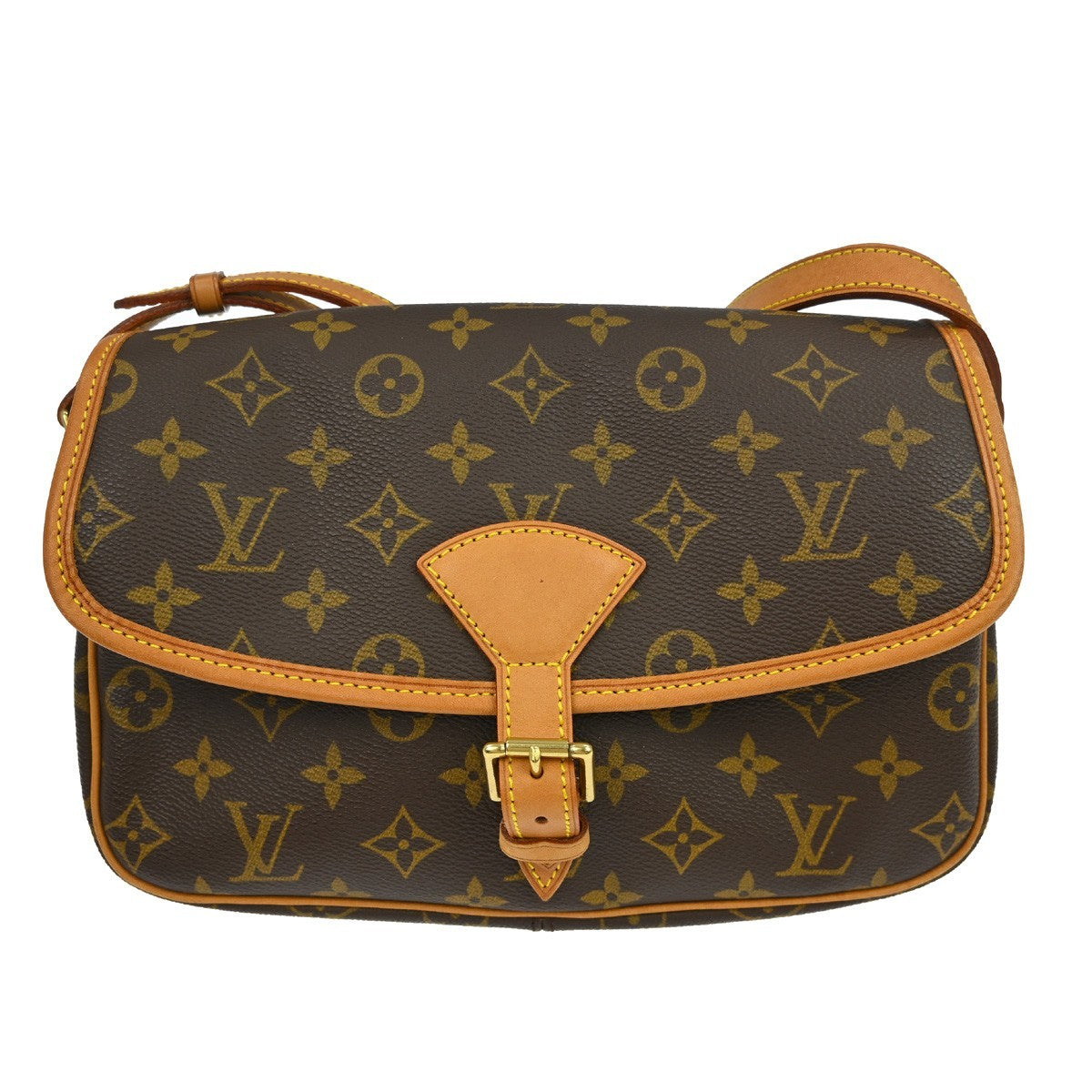 Louis Vuitton Sologne Handbag Monogram Canvas Brown Canvas Handbag ( )