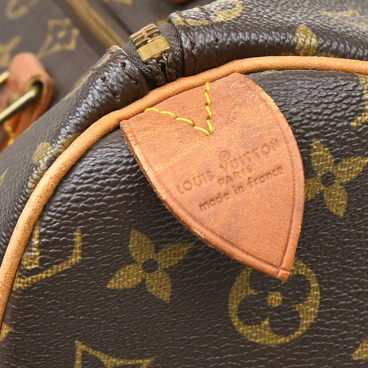 Louis Vuitton Speedy Handbag Monogram Canvas Brown Canvas Handbag ( )
