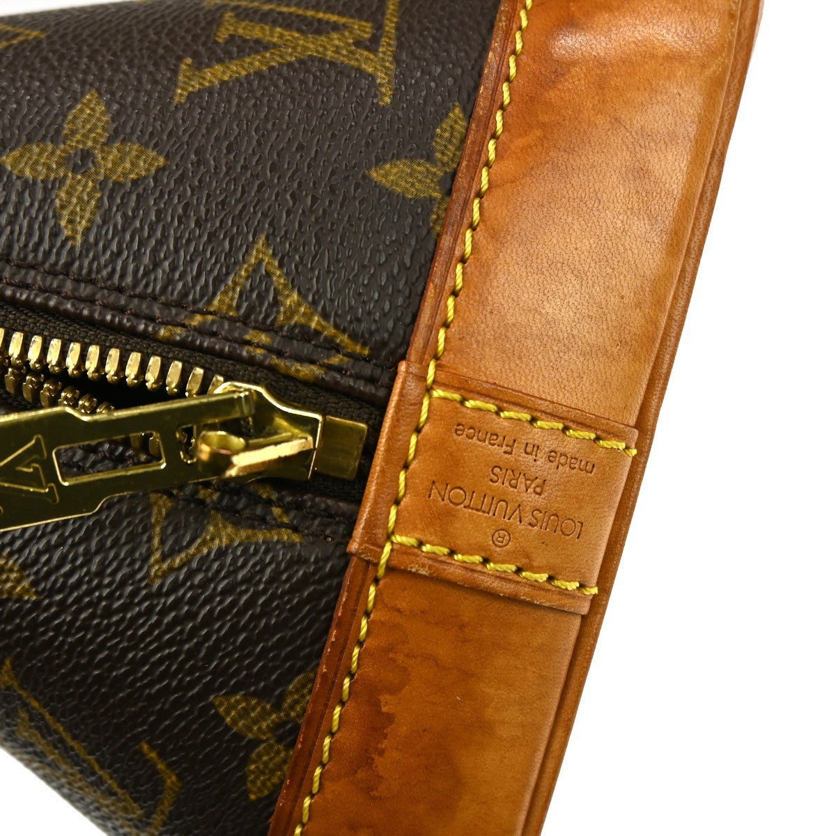 Louis Vuitton Alma Handbag Monogram Canvas Brown Canvas Handbag ( )