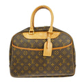 Louis Vuitton Deauville Handbag Monogram Canvas Brown Canvas Handbag ( )