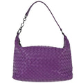Bottega Veneta Zip Hobo Intrecciato Nappa Purple Leather Handbag ( )