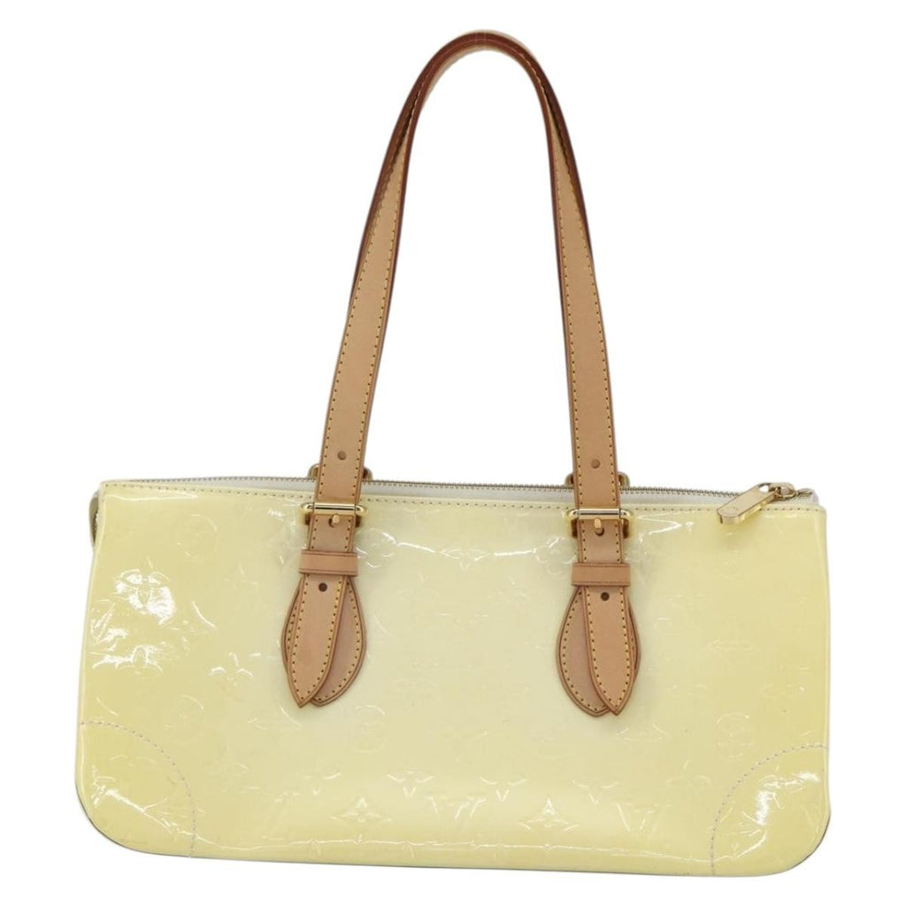 Louis Vuitton Rosewood Avenue Handbag Monogram Vernis Yellow Patent_Leather Handbag (Authentic  )