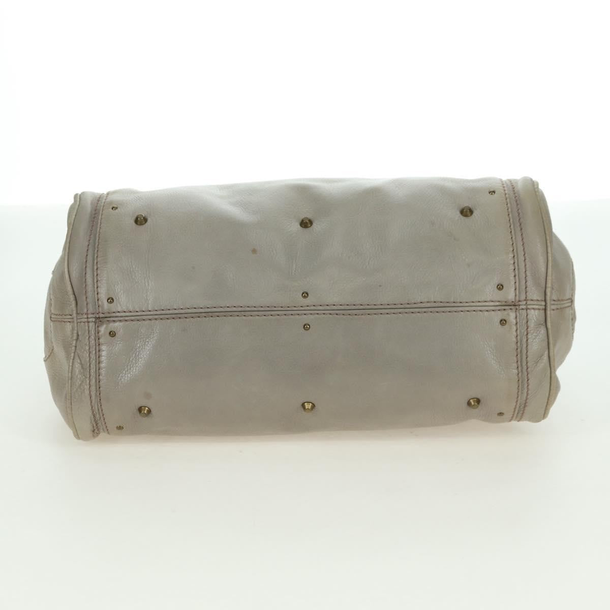 Chloe Paddington Lock Handbag Leather Beige Leather Handbag ( )