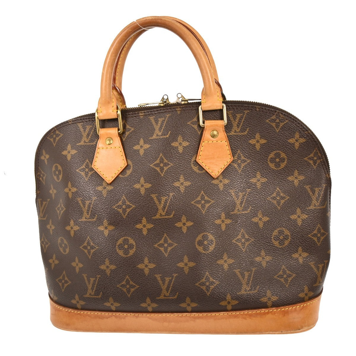 Louis Vuitton Alma Handbag Monogram Canvas Brown Canvas Handbag ( )