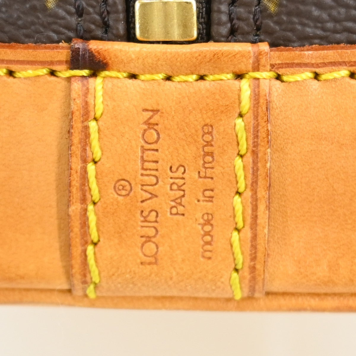 Louis Vuitton Alma Handbag Monogram Canvas Brown Canvas Handbag ( )