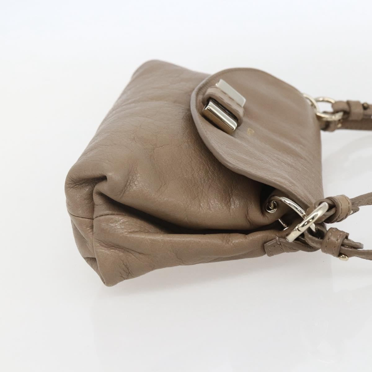 Chloe Lily Handbag Leather Beige Leather Handbag (Authentic  )