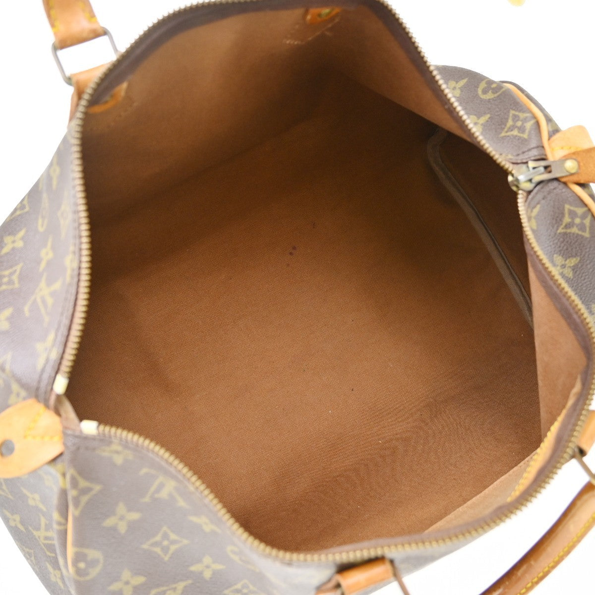 Louis Vuitton Speedy Handbag Monogram Canvas Brown Canvas Handbag ( )