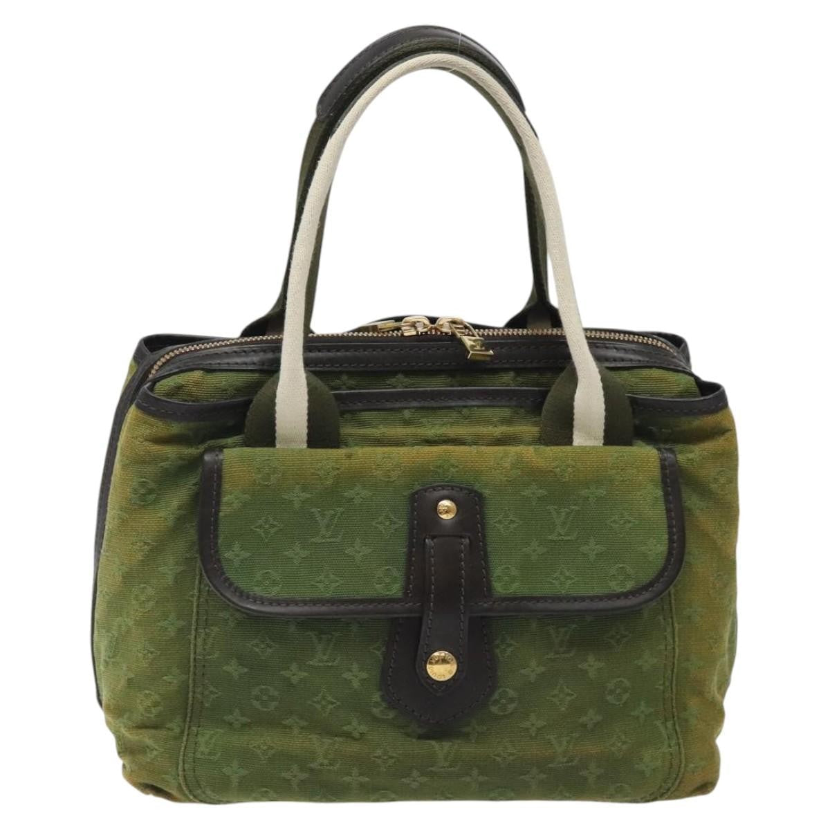 Louis Vuitton Sac Mary Kate Handbag Mini Lin Khaki Canvas Handbag ( )