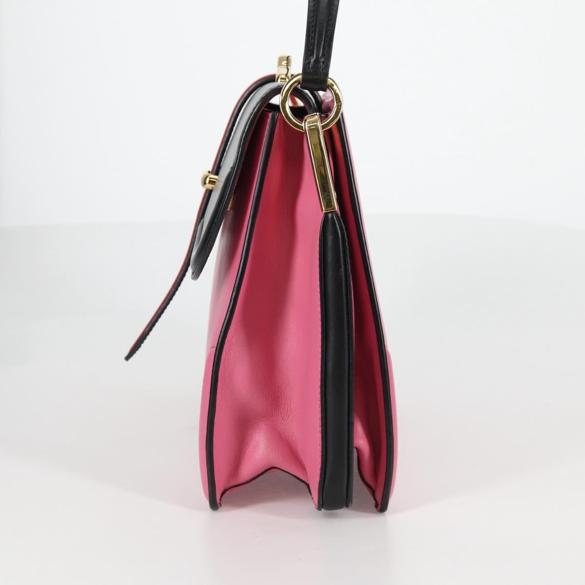 Prada Belle Top Handle Bag City Calf Pink Leather Bag (Authentic  )