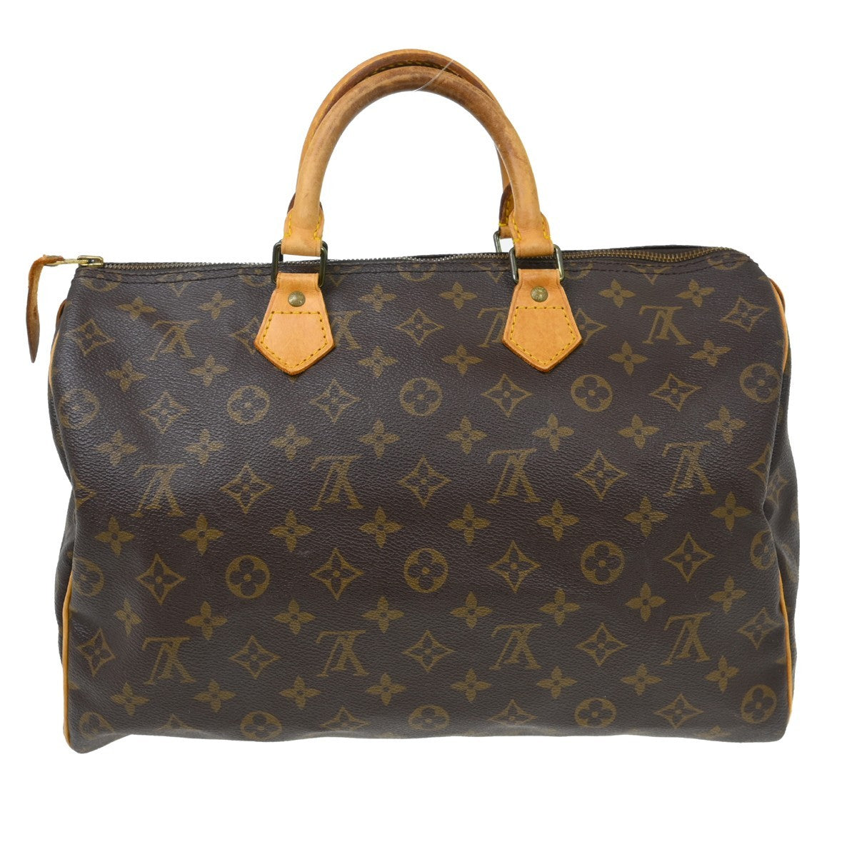 Louis Vuitton Speedy Handbag Monogram Canvas Brown Canvas Handbag ( )