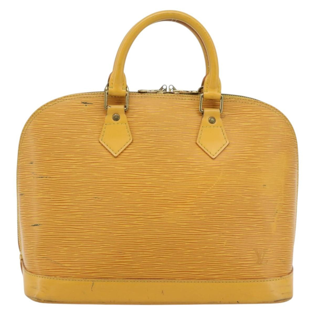 Louis Vuitton Alma Handbag Epi Leather Yellow Leather Handbag ( )
