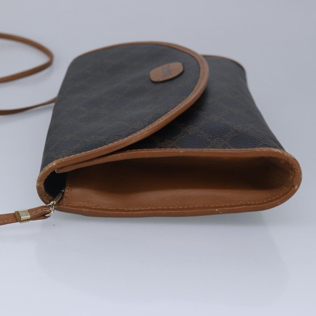Bally Vintage Shoulder Bag Leather Black Leather Handbag ( )