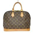 Louis Vuitton Alma Handbag Monogram Canvas Brown Canvas Handbag ( )