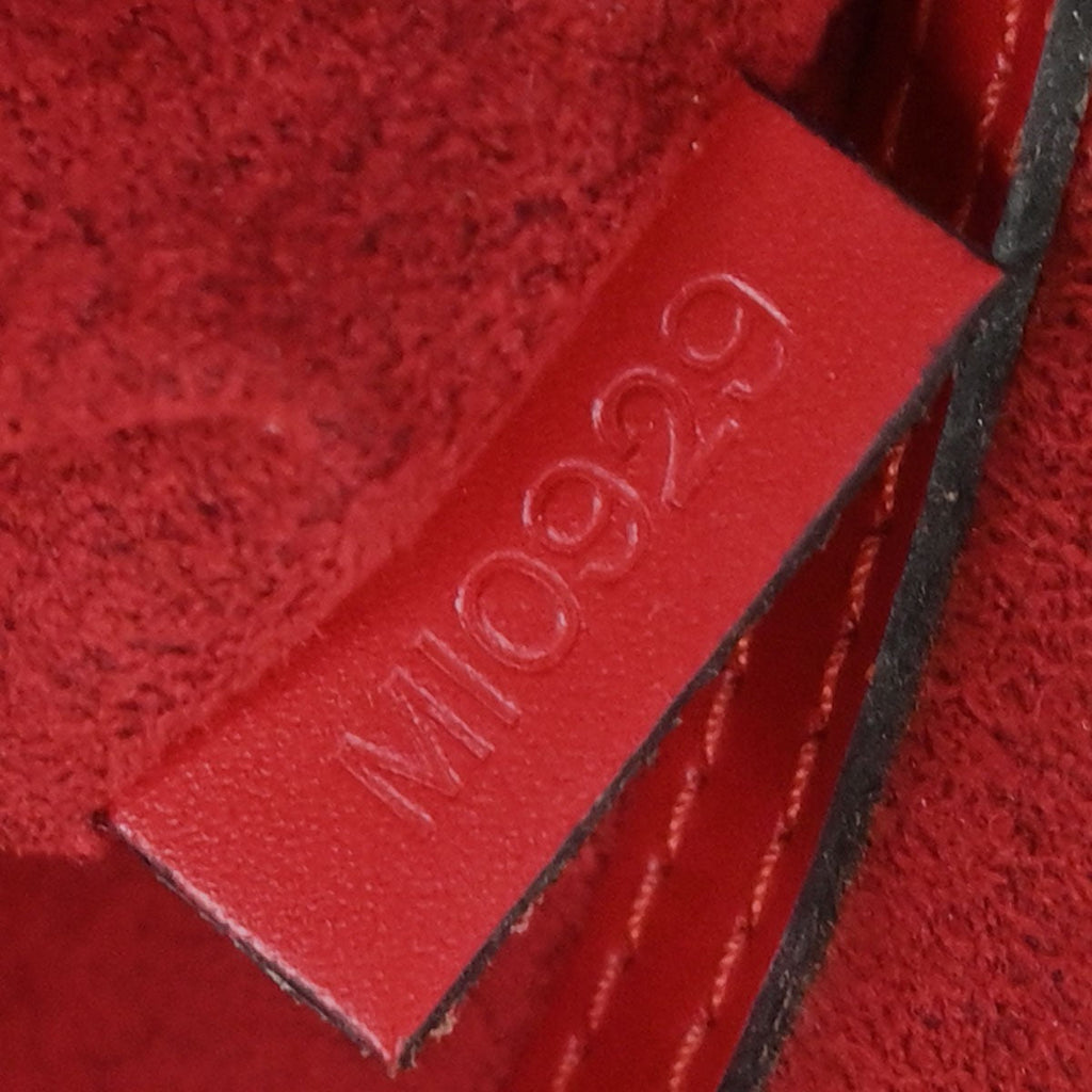 Louis Vuitton Vintage Alma Handbag Epi Leather Red Leather Handbag (Authentic  )