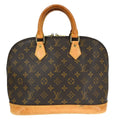 Louis Vuitton Alma Handbag Monogram Canvas Brown Canvas Handbag ( )