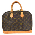 Louis Vuitton Alma Handbag Monogram Canvas Brown Canvas Handbag ( )