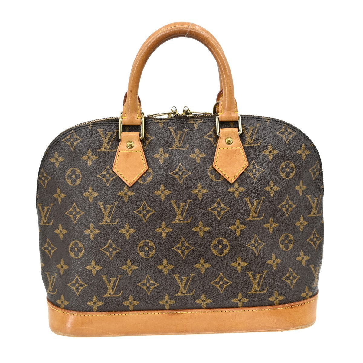 Louis Vuitton Alma Handbag Monogram Canvas Brown Canvas Handbag ( )
