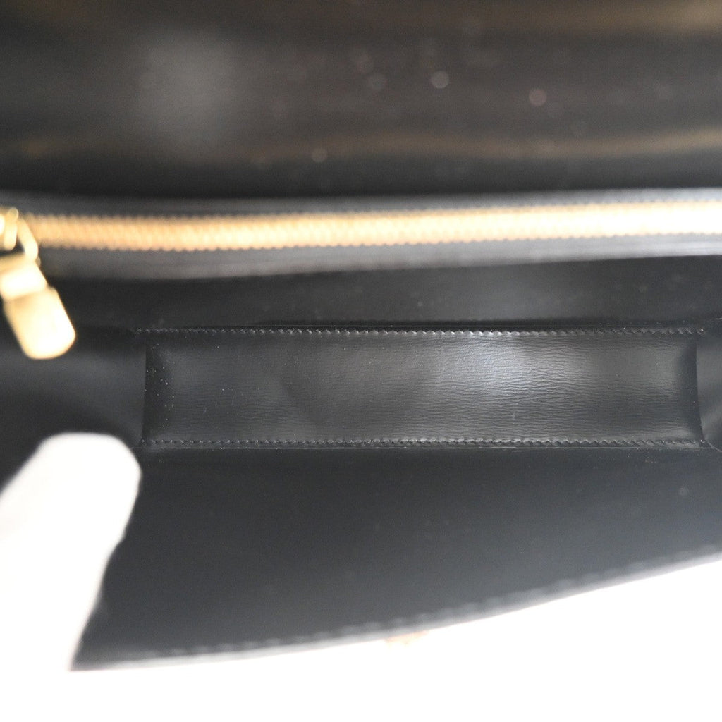 Louis Vuitton Malesherbes Handbag Epi Leather Black Leather Handbag (Authentic  )