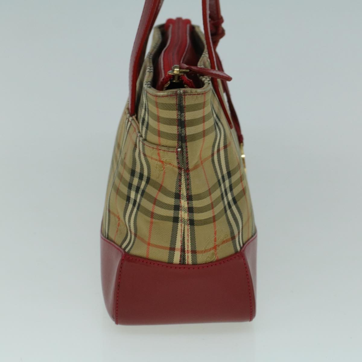 Burberry Nova Check Handbag Nova Check Canvas Beige Canvas Handbag (Authentic  )