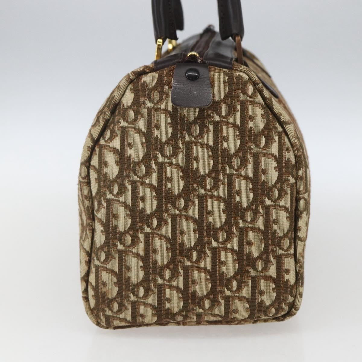 Christian Dior Trotter Shoulder Bag Canvas Beige Canvas Handbag ( )