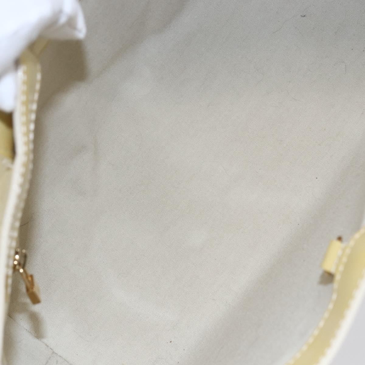 Louis Vuitton Wilshire Handbag Monogram Vernis Beige Patent_Leather Handbag (Authentic  )
