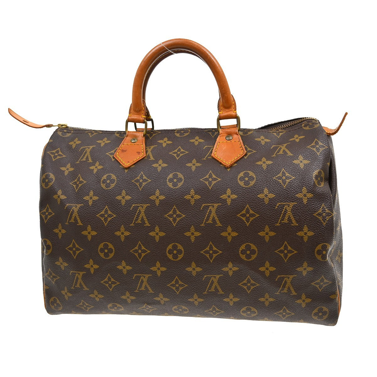 Louis Vuitton Speedy Handbag Monogram Canvas Brown Canvas Handbag ( )
