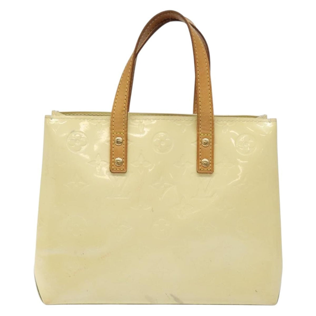 Louis Vuitton Reade Handbag Monogram Vernis Beige Patent_Leather Bag (Authentic  )