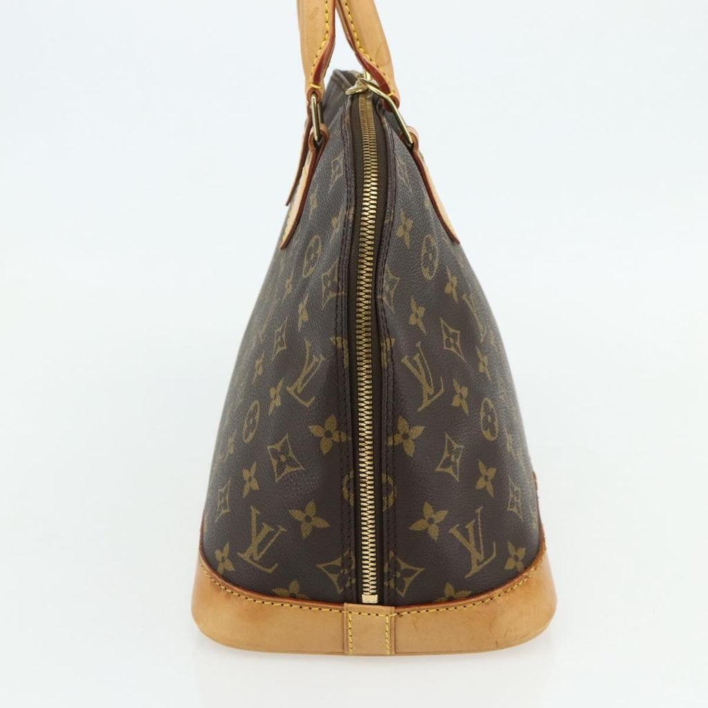 Louis Vuitton Alma Handbag Monogram Canvas Brown Canvas Handbag (Authentic  )