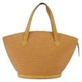 Louis Vuitton Saint Jacques Handbag Epi Leather Yellow Leather Handbag (Authentic  )