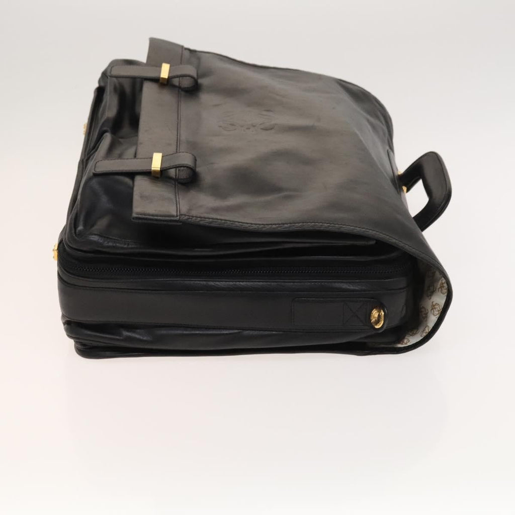 Loewe Anagram Business Leather Black Leather Briefcase Bag (Authentic  )