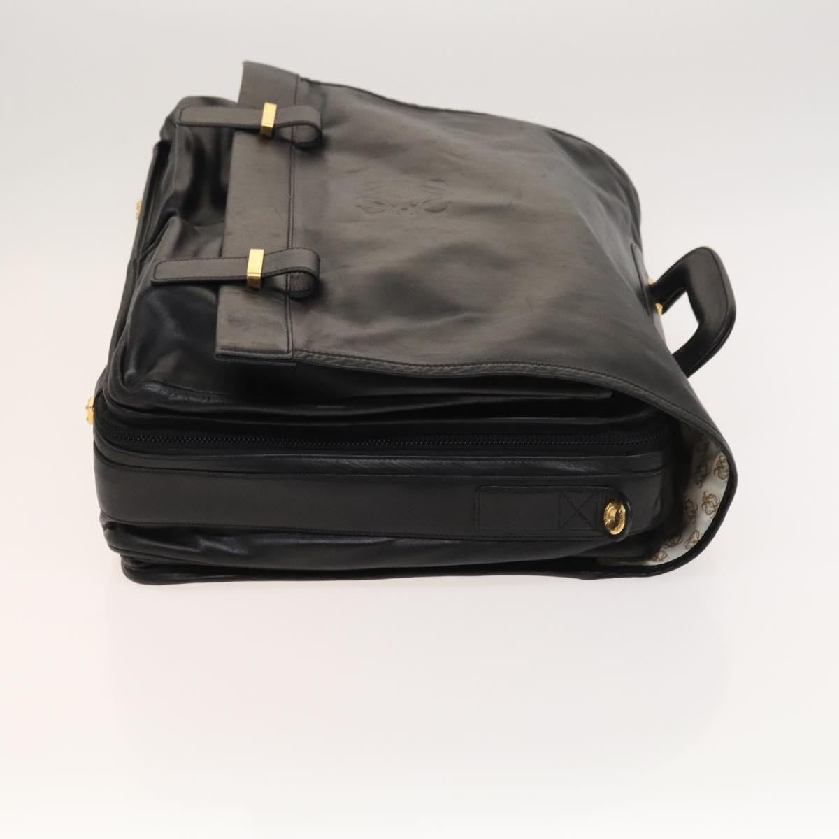 Loewe Anagram Business Leather Black Leather Briefcase Bag (Authentic  )